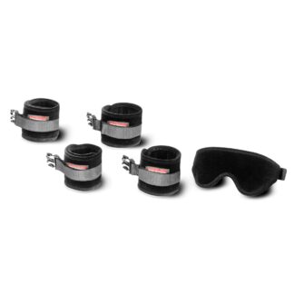 Liberator Black Label Seduction Cuff Kit Black Microfiber