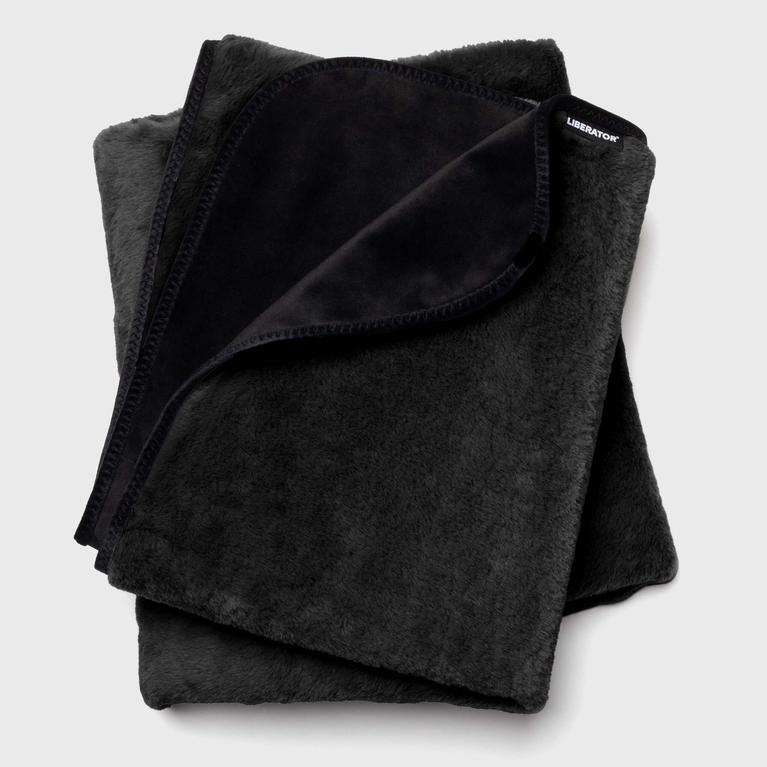 Liberator Fasinator Throw - Regular size - Faux Fur - Black & Black