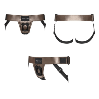 Strap-On-Me Leatherette Harness Curious - Bronze