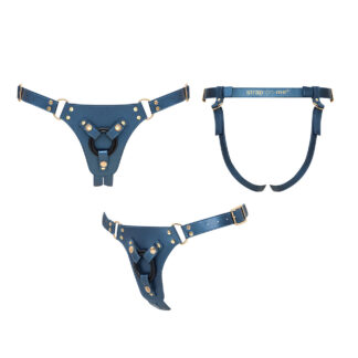 Strap-On-Me Harness Simili Generous - One Size - Blue