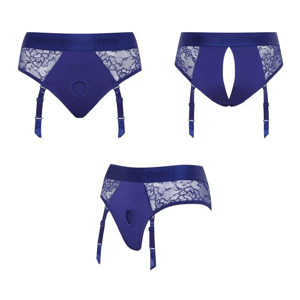 Strap-On-Me Harness Lingerie Diva - L - Night Blue