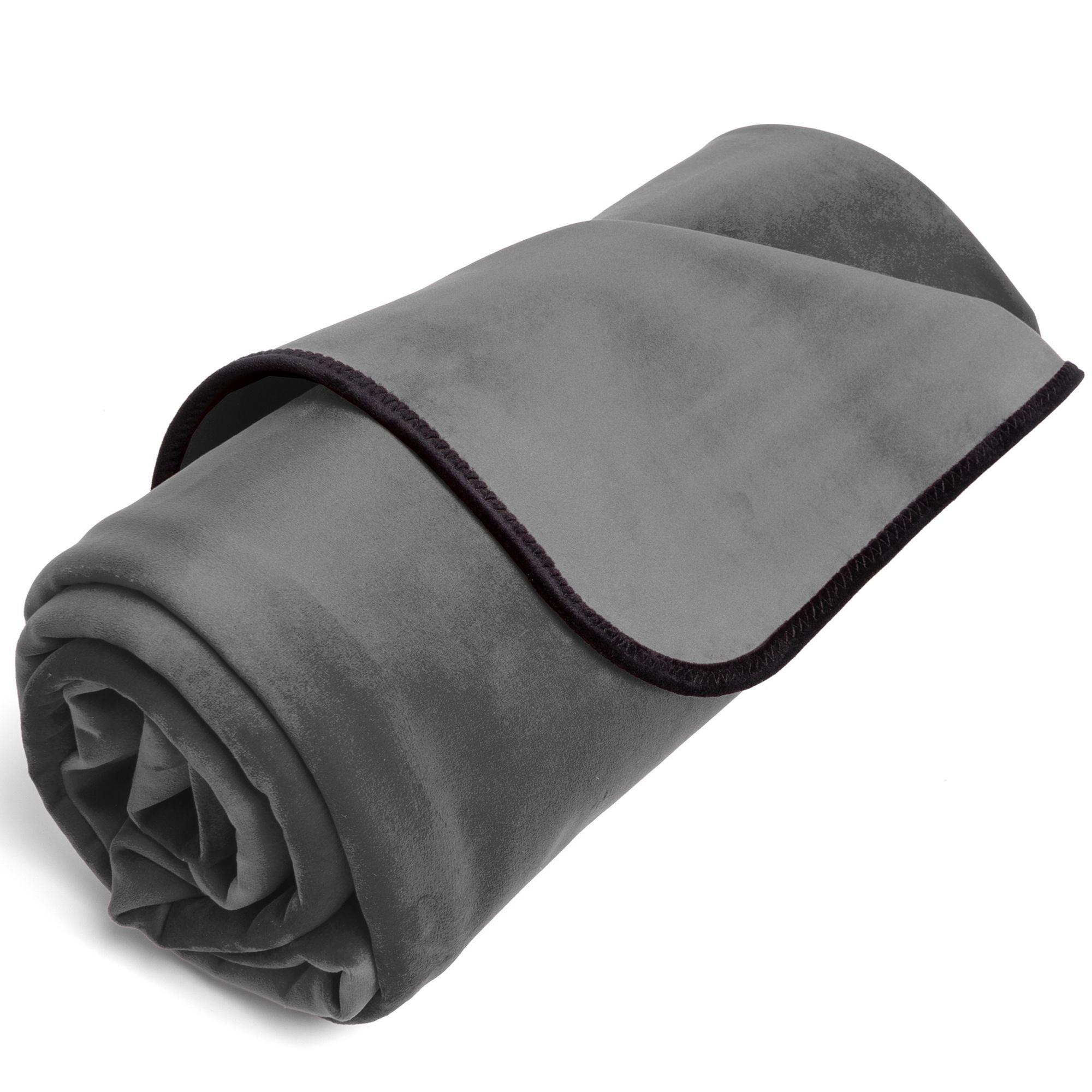 Liberator Fascinator Throw Grey Microvelvet - Regular Size