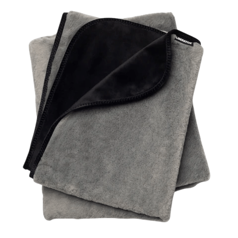 Liberator Fasinator Throw - Regular size - Faux Fur Grey & Black