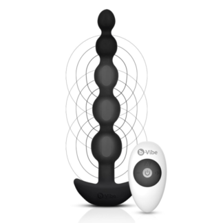 b-Vibe Cinco Anal Beads | Black