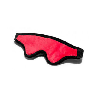 Liberator Black Label Loveblind Plush Blindfold Fluffy Red