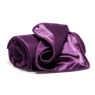 Liberator Fascinator Throw Aubrergine Microvelvet - Regular Size