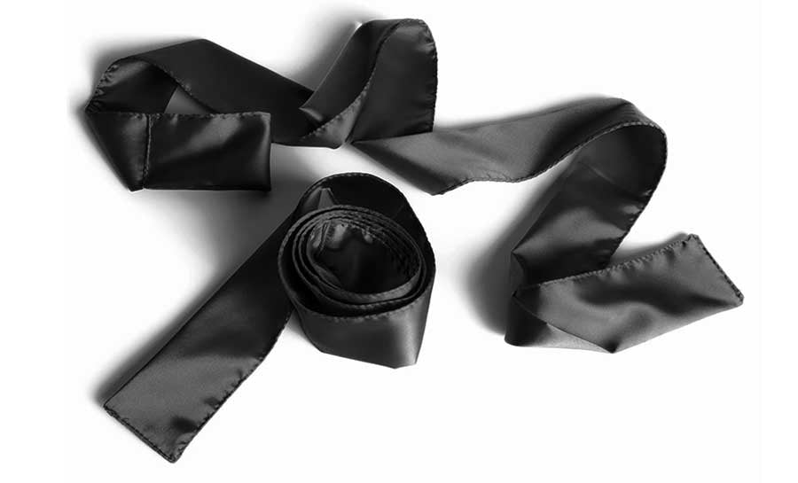 Liberator Silky Tie-ups Black Satin